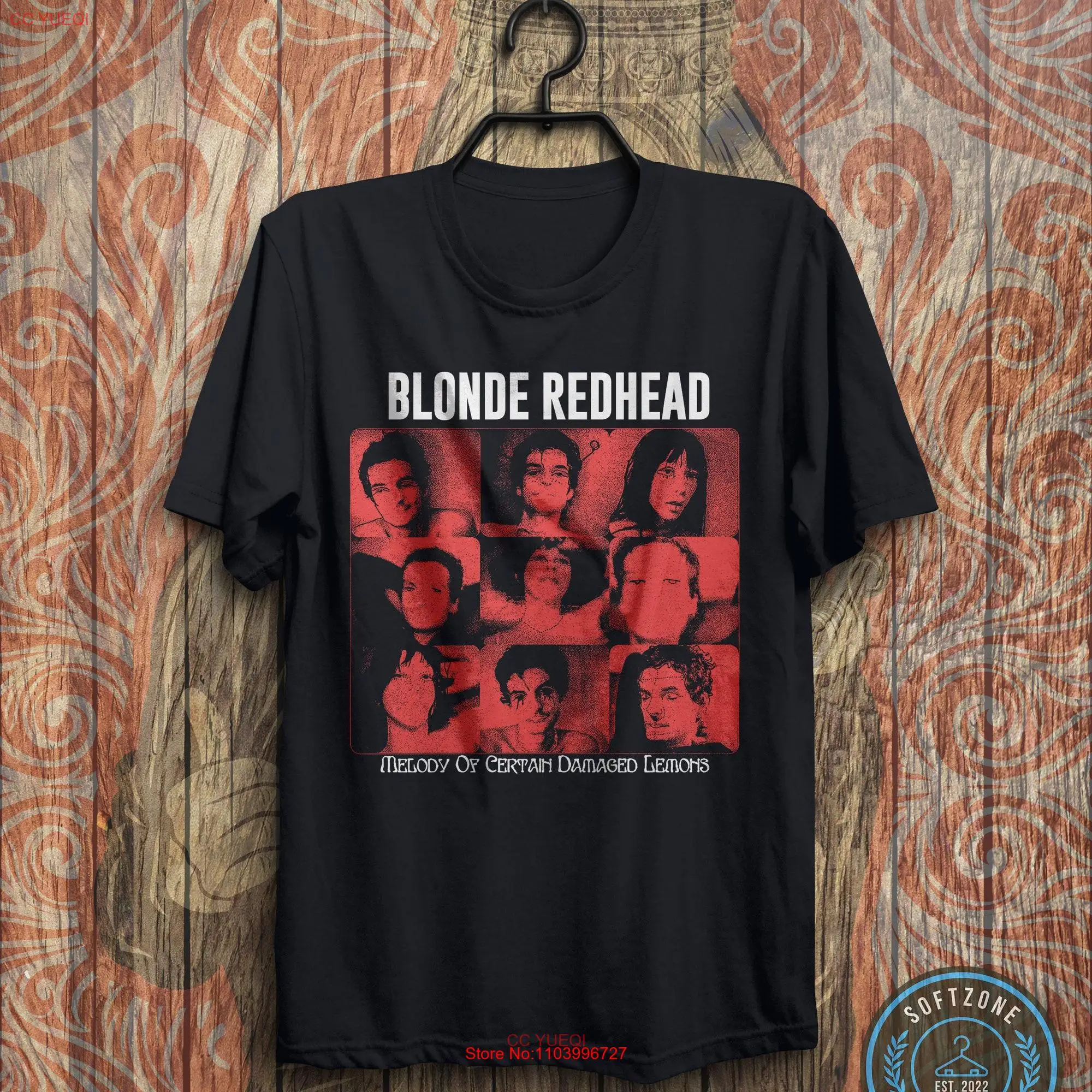 Vintage Blonde Redhead Member T Shirt Tour Rock Band Music long or short sleeves