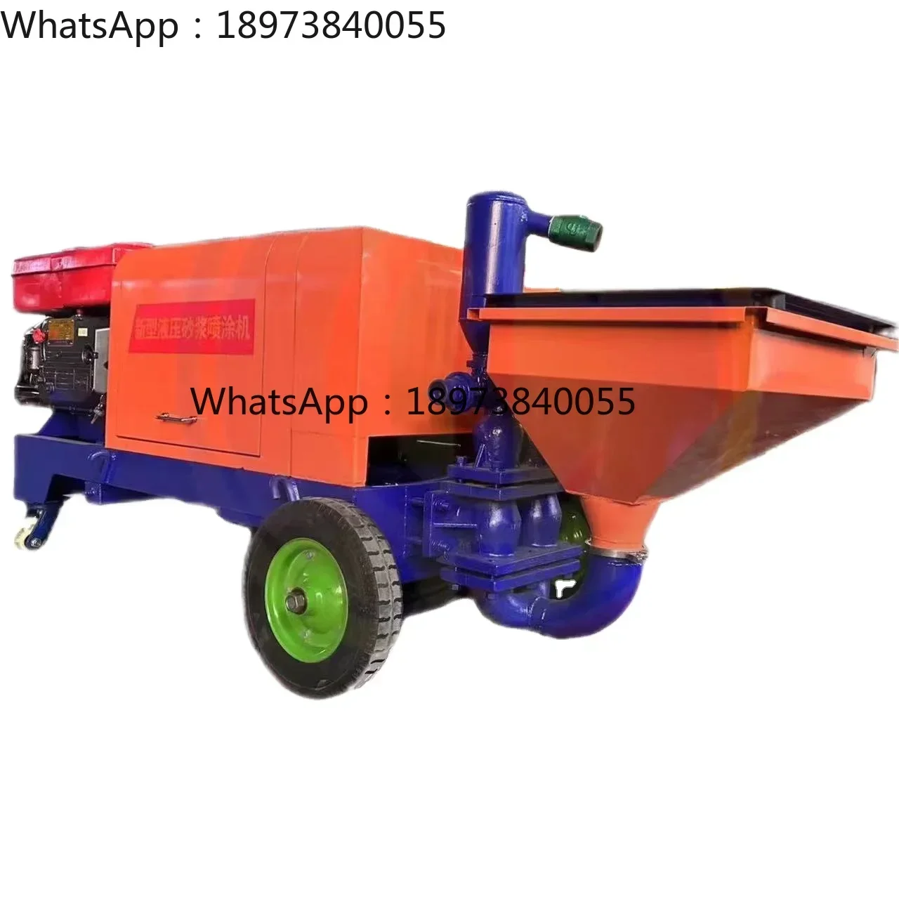 

High quality factory concrete sprayer cement mortar spraying, plunger hydraulic spraying