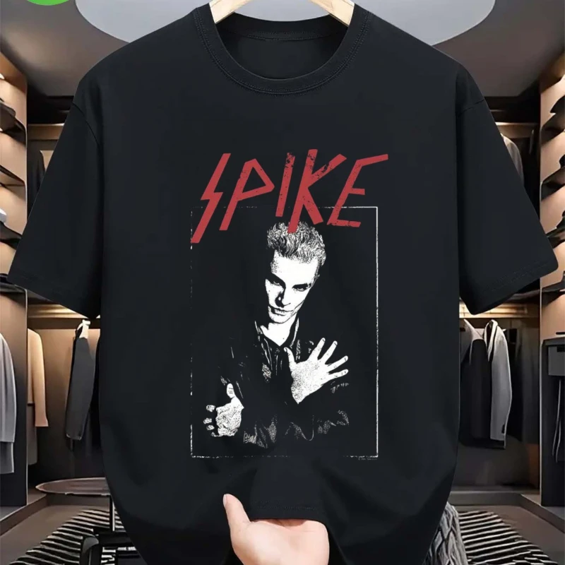 الأمريكية الرجعية بافي مصاص دماء هنتر سبايك تي شيرت أربعة مواسم نمط جديد الرجال والنساء القطن الخالص موضة عادية الشارع الشهير