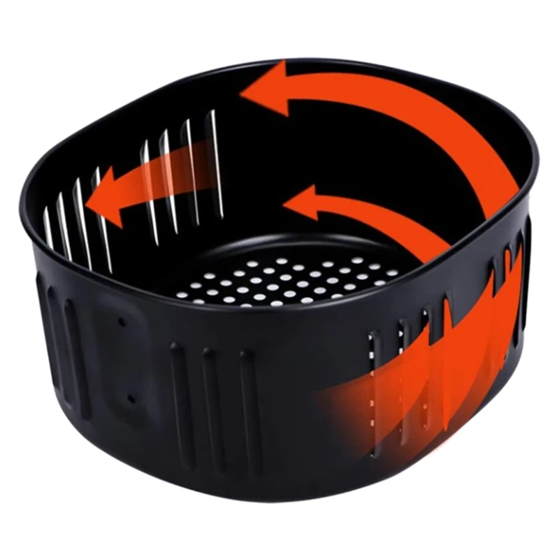 سلة بديلة للمقلاة الهوائية A09G لـ Power XL DASH Gowise USA Cozyna 5.5Qt مقلاة هوائية، ملحقات مقلاة الهواء باللون الأسود