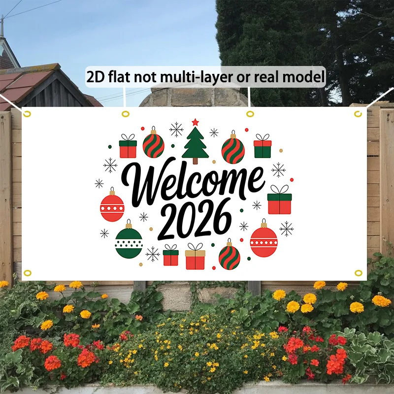 خطة ثنائية الأبعاد، لافتة باب ثنائية الأبعاد، 1 لافتة ترحيب لباب المرآب 2026