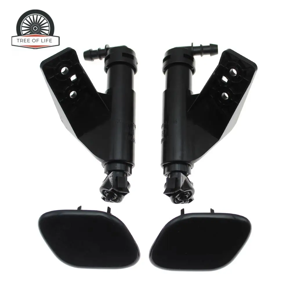 For Hyundai Grand Santa Fe San DM 2012-2016 Front Headlamp Headlight Washer Spray Nozzle Cover Cap 98671B8000 98672B8000