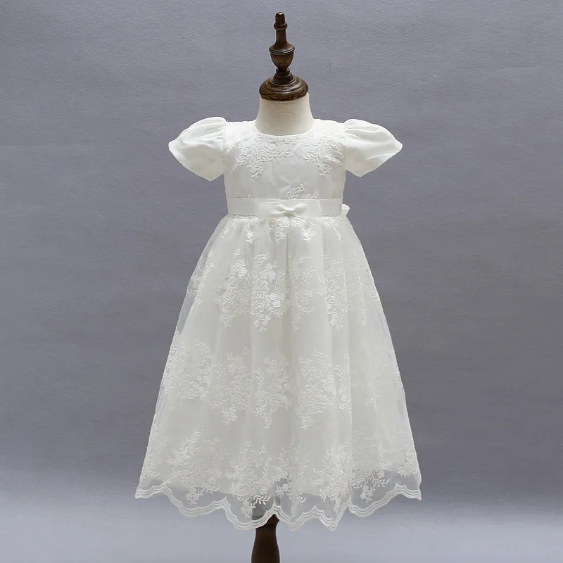 Infant Baptism Dress for Newborns Birthday Party Long Dresses Baby Clothes 0 to 24 Months