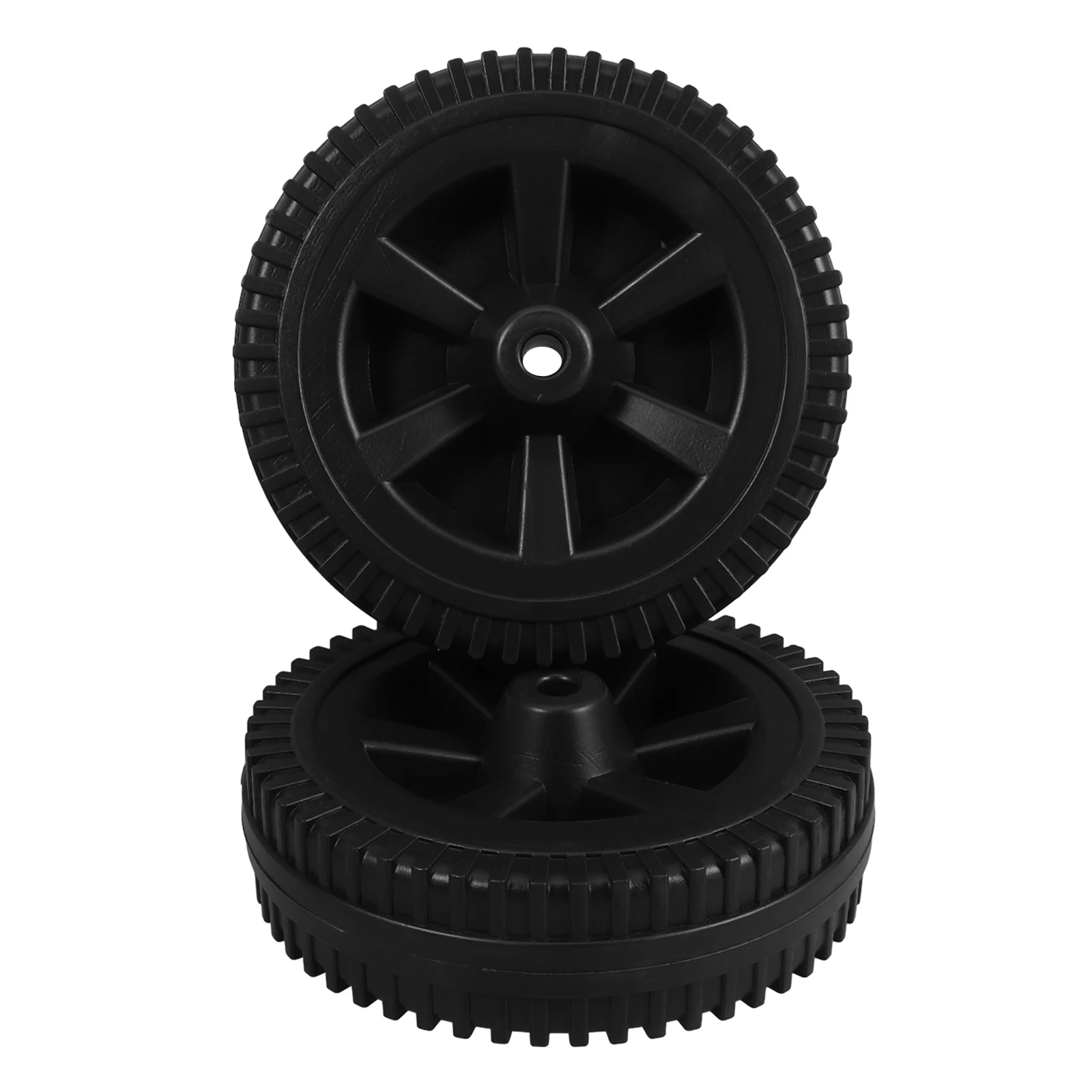 

2pcs BBQ Wheels Heavy Duty Plastic Caster Tires for Grill Cart Replacement 7 Inch Durable Gas Grills Accessories Garden Tools