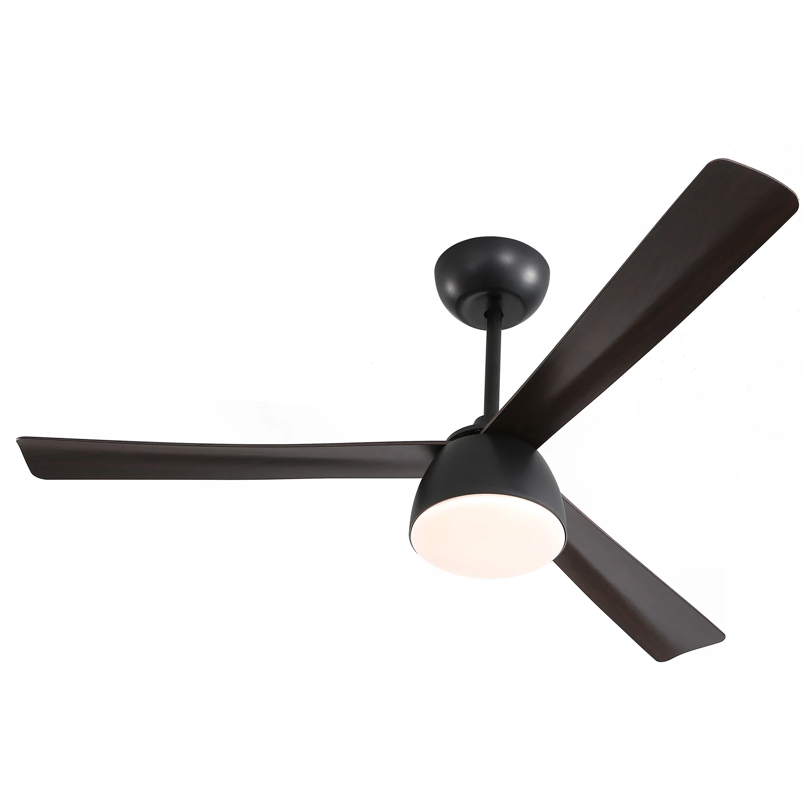 Low Floor Ceiling Fans 52 Inch Remote Control Black Cooling Fans Lamp Design LED Ceiling Fan Light Home Decor