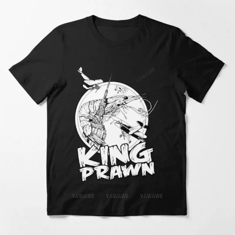 New arrived short sleeve brand men cotton top Mens brand fashion t-shirt Summer T shirts For Men KING PRAWN Essential T Shirt