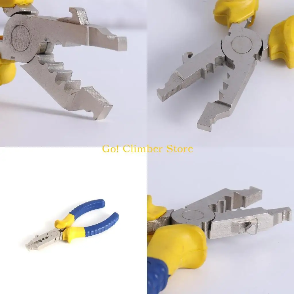 Q84C Archery Nocking Point Pliers D Loop String Clamp Precision Nock Plier For Bow Tool High Carbon Steel with Comfort Handle