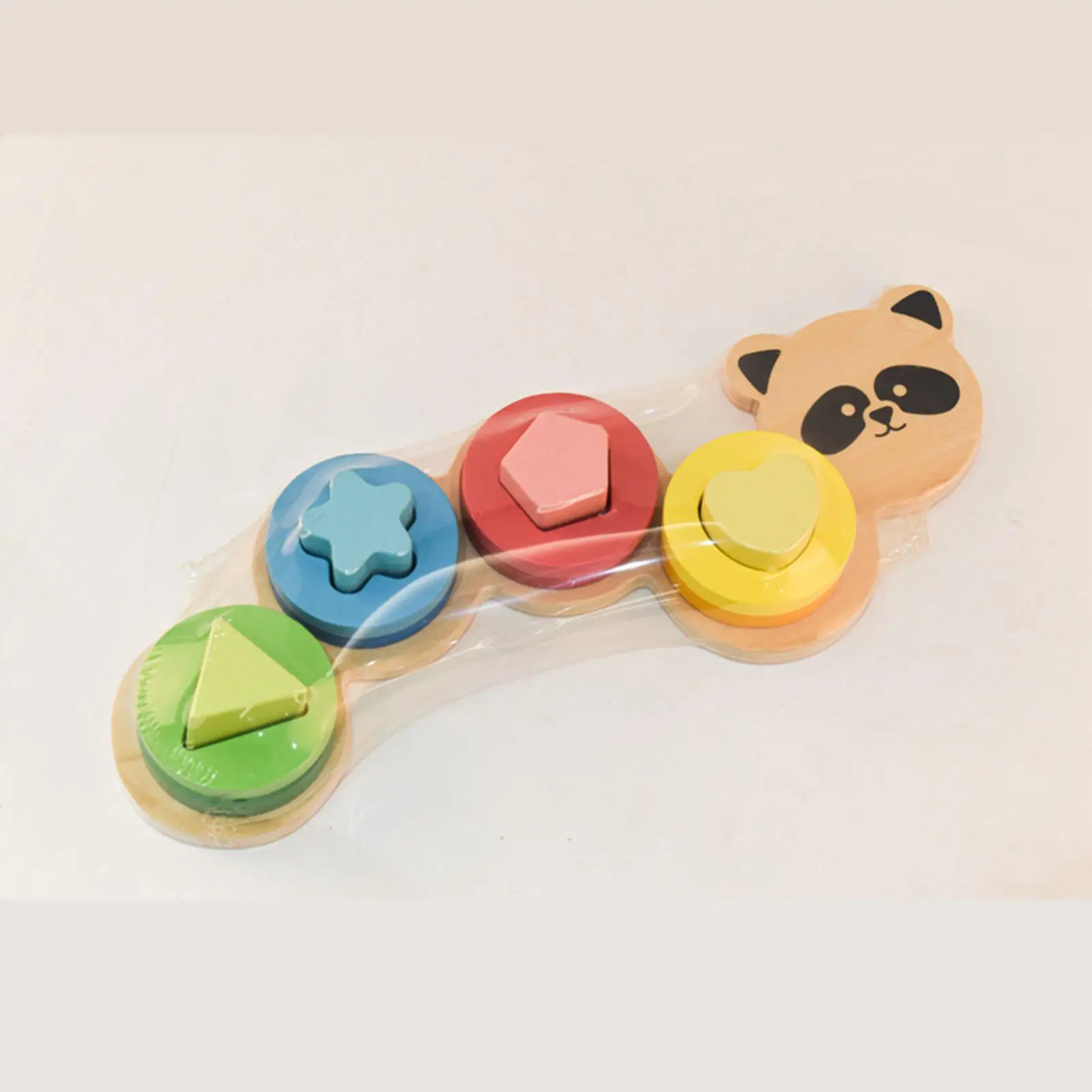 Wooden Sorting Stacking Montessori Toy Early Learning Toy Shape Color Recognition Blocks for Children Kids Boys Girls Toddlers