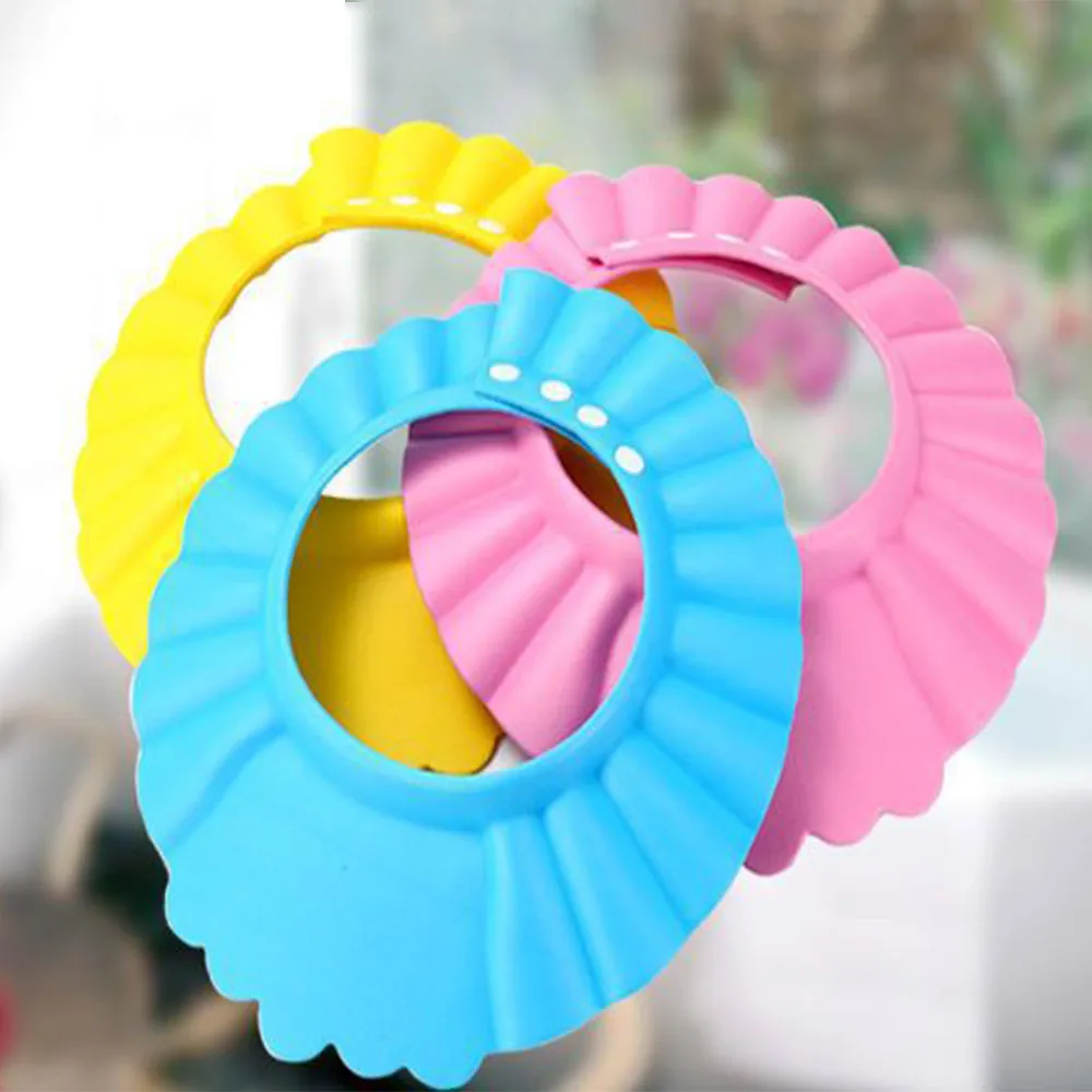 Thicken Kids Bath Visor Hat Adjustable Baby Shower Cap Protect Shampoo Hair Wash Shield for Children Infant Waterproof Cap