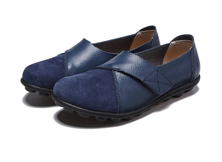 Frau Schuhe Weiche Leder Low Heels Schuhe frauen Elegante Wohnungen 2025, Casual Flache Schuhe Frauen Schuhe Neue Müßiggänger Zapatos mujer – Detail 32