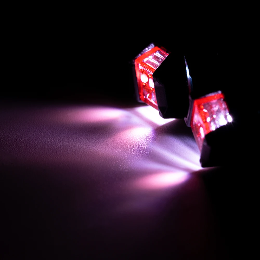 AXSPEED RC Auto Orange/Rot/Weiß LED Strahler 12mm Quadratische lampe Für Axial SCX10 TRX4 1/10 licht DIY Teile – Detail 9