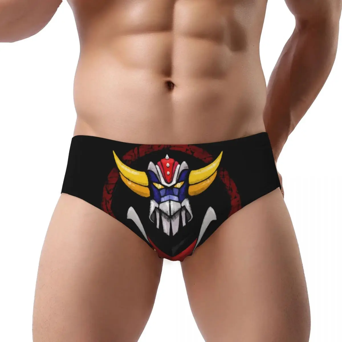Custom Ufo Robot Grendizer Briefs Underwear Mens Comfortable Stretch Goldrake Mazinger Z Anime Underpants