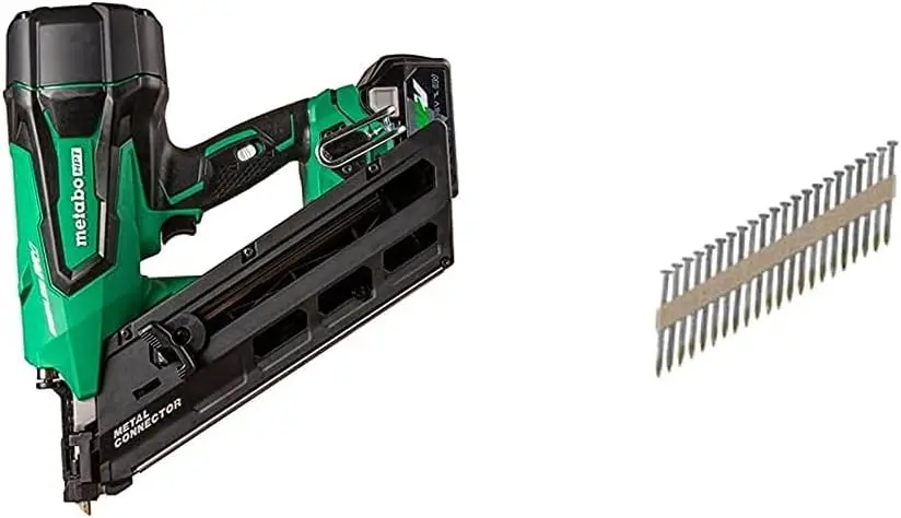 36V Multi Volt Cordless Metal Connector Nailer Kit Framing Nails 1-1/2 in.  X .148 in Electro Galvanize