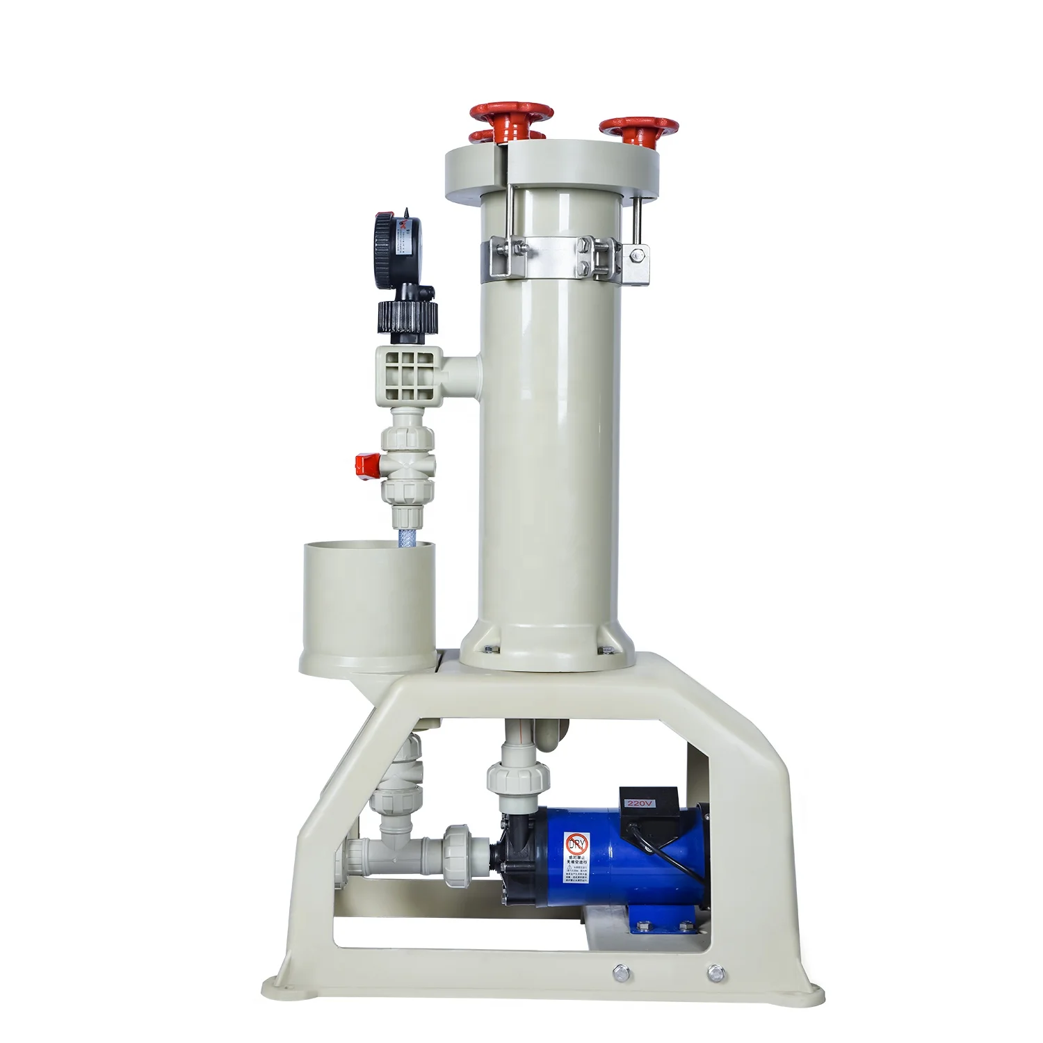 (YLD-2001) PP water Filter Housing with Alkali & Acid Chemical Pump Housing