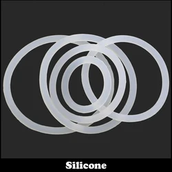20mm 25mm 30mm 20*2 20x2 25*2 25x2 30*2 30x2 (OD*Thickness) 2mm White Waterproof Food Grade VMQ Gasket Oil Seal Silicone O Ring
