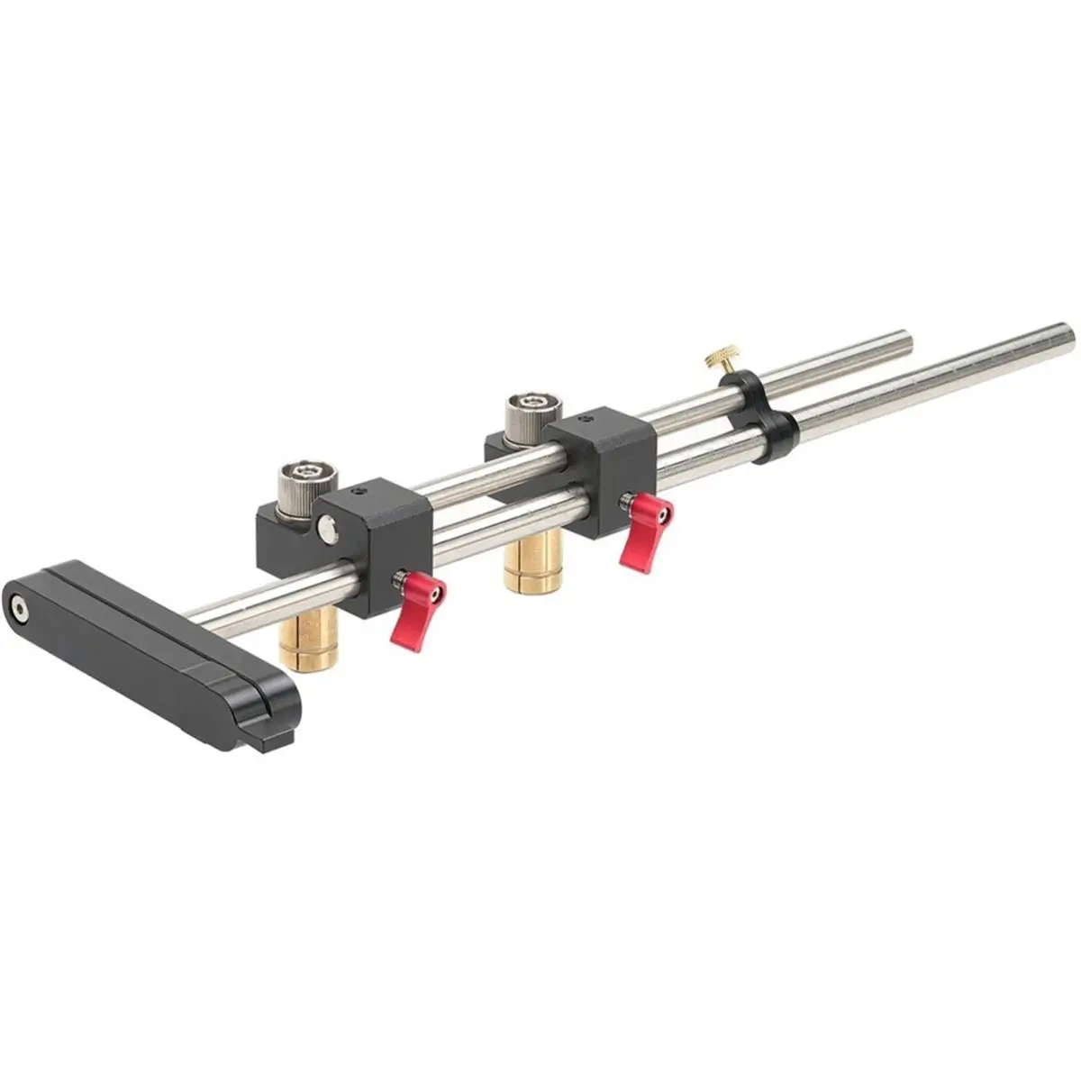 Woodworking Fixed-Length Cutting Track Stop Adjustable Repeat Stop with Scale for Woodworking Tables and Track Saws