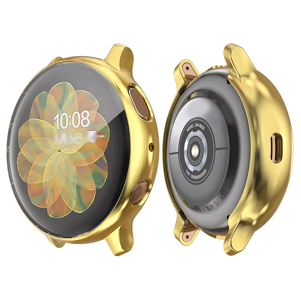 Electroplate Watch Case Cover Protective Frame Anti-Scratch Guard Side Shell for 2 Golden 44Mm Smartwatch