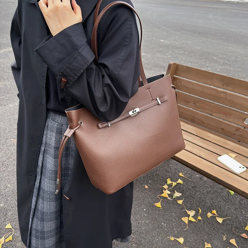 حقيبة واسعة تحت الإبط، محفظة كتف عالية الجودة للنساء، حقيبة كتف عصرية متعددة الاستخدامات #4