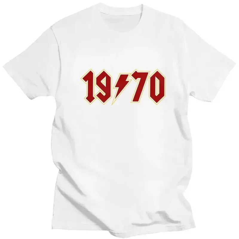 Short Sleeve Tops 1970 Year T Shirt for Men Soft Cotton Tee Tops Tshirt Short-Sleeve Urban T-shirt Streetwear Hale Spring Summer