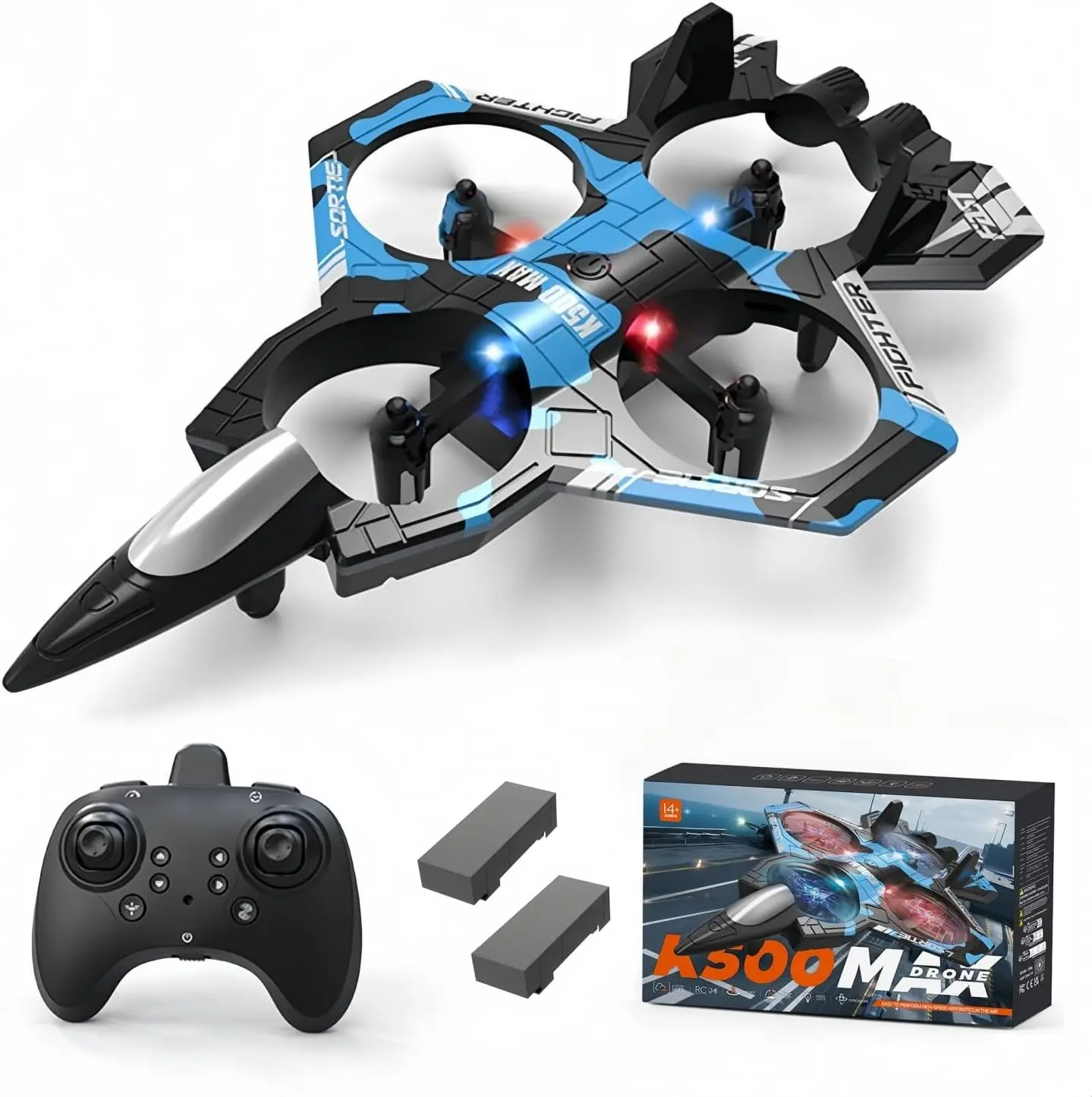 

RC Airplanes, 3D Flips Fighter Jets Toy, Gravity Sensing, Altitude Hold, One-Key Throw-to-Fly, Remote Control Copter Planes Toy