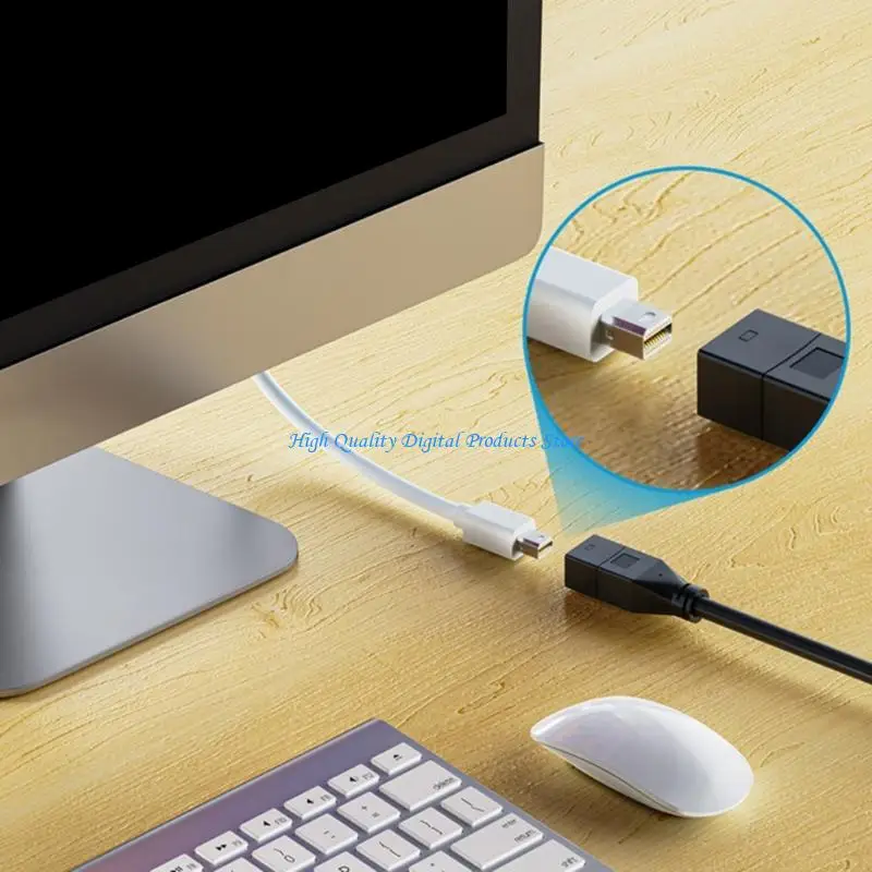 USB 충전 플러그 및 재생으로 U2JE 4K HDTV에서 미니 디스플레이 포트 어댑터 케이블