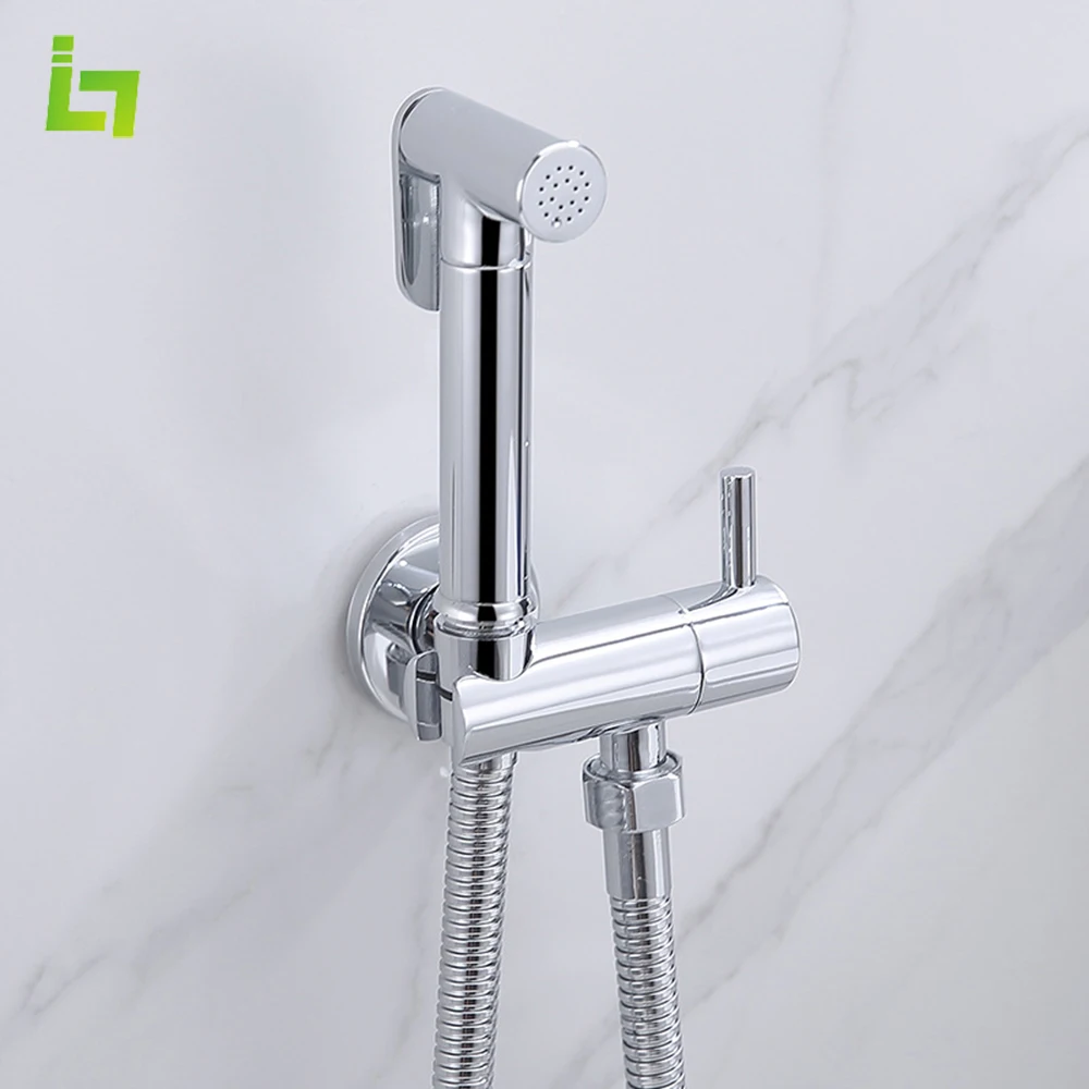 Bidet Faucet Shower Tap Only Brass High Pressure Bathroom All Brass Spray Gun Toilet Flushing