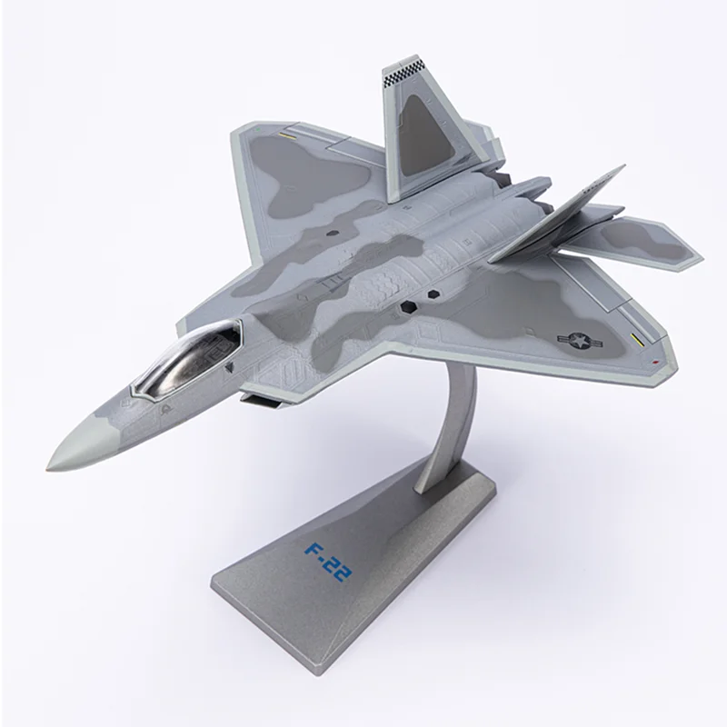 

Diecast 1:72 Scale F-22 Militarized Combat Alloy Model Of Stealth Fighter Toy Gift Collection Simulation Display Decoration