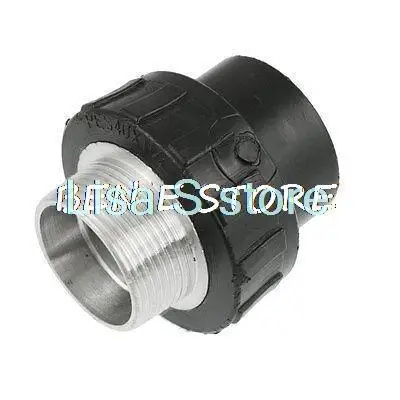 

40 мм Slip PT 1 1/4 дюйма с наружной резьбой, черный прямой переходник из ПЭВП, соединитель трубы
