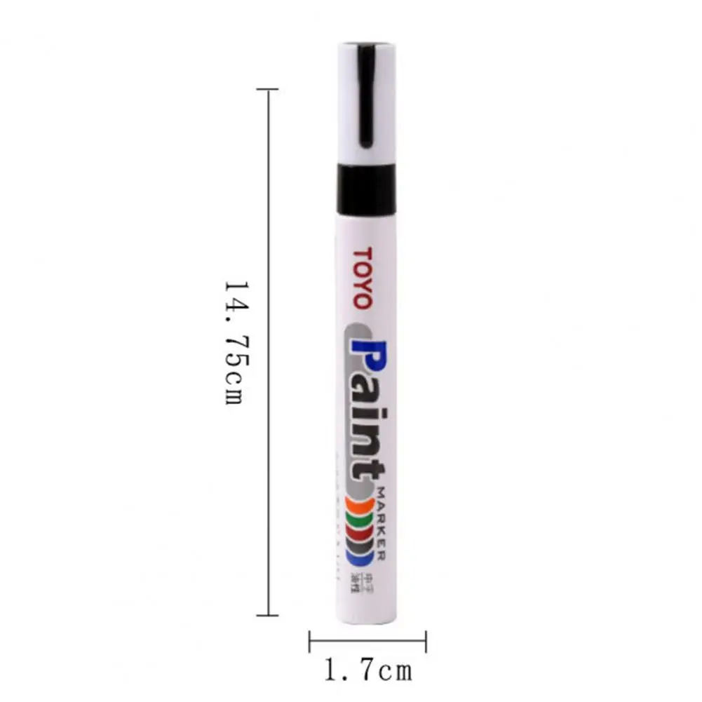 2Pcs 15cm Tire Mark Paint Pens Waterproof Fade Resistant Precise Application Fill Paint Pens Office Paint Vehicle Accessories