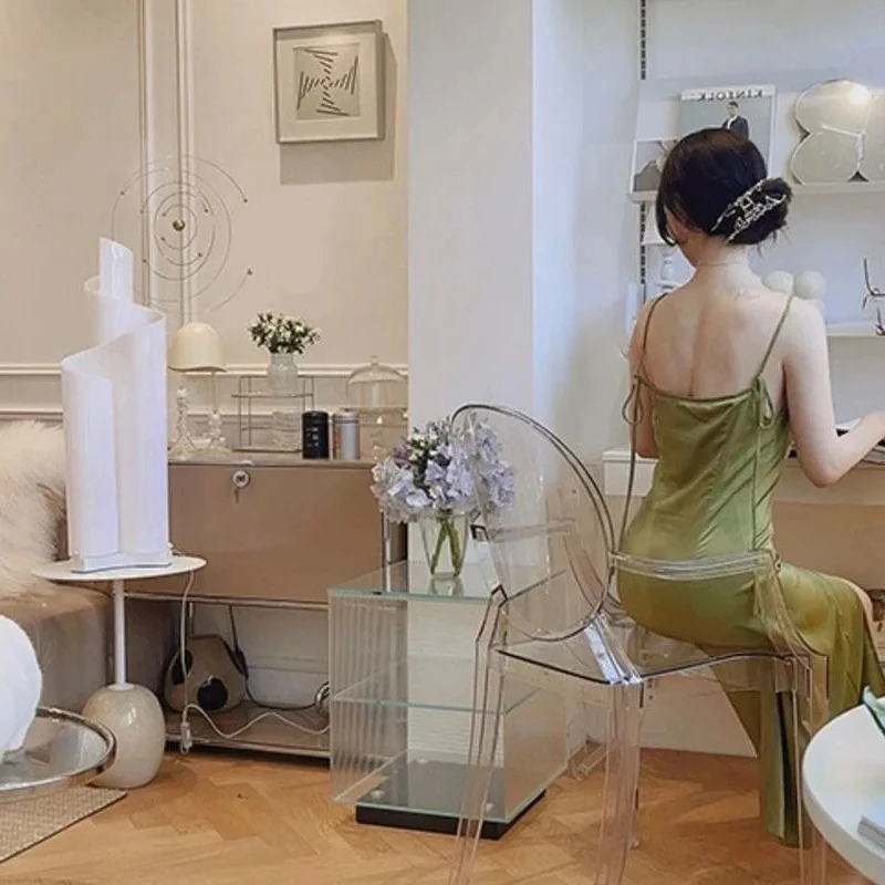 ما بعد الحداثة مصابيح أرضية أكريليك مصمم الحد الأدنى الجليدية تتدفق مصابيح مكتبية ديكور فني السرير غرفة نوم صالون دراسة مقهى #4