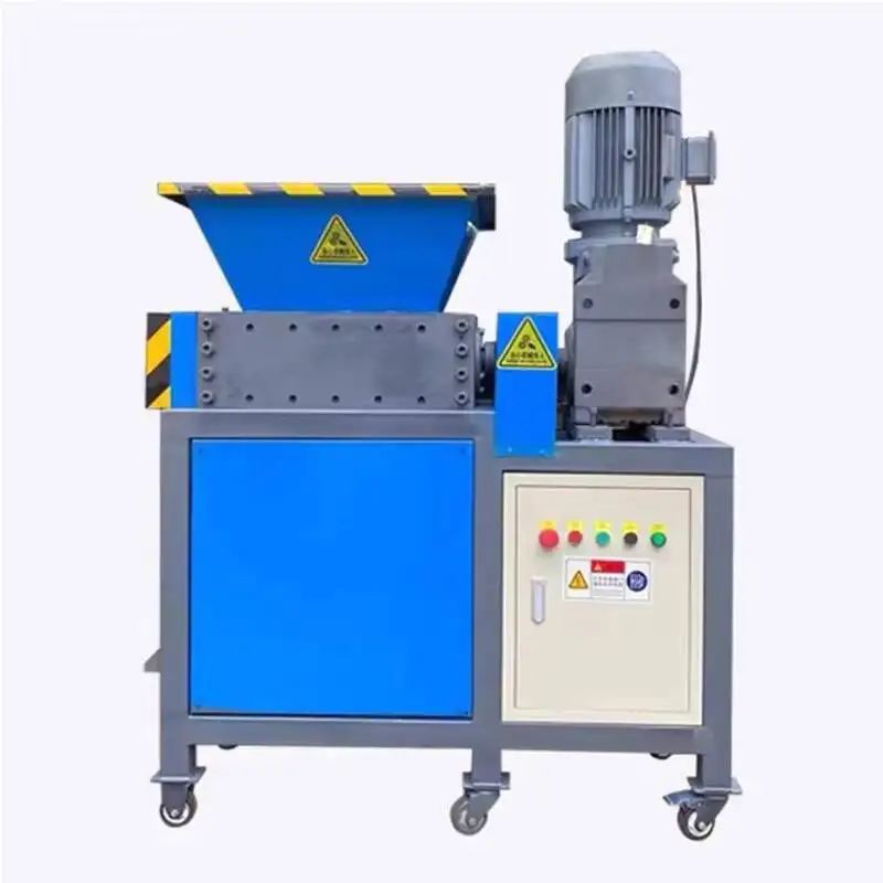 Mini Can Paper edder Double Shaft Waste Garbage Small Plastic Recycling Industrial Steel Price