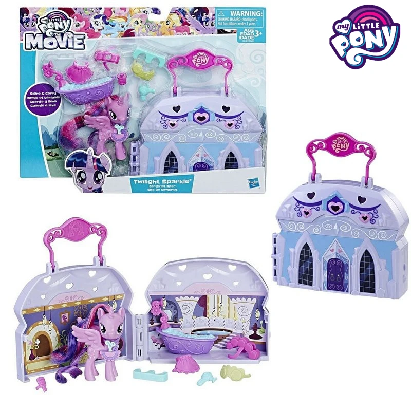 

Подлинная портативная коробка с сокровищами Hasbro My Little Pony, игрушка для девочек, милая кавайная коллекция подарков на день рождения и Рождество