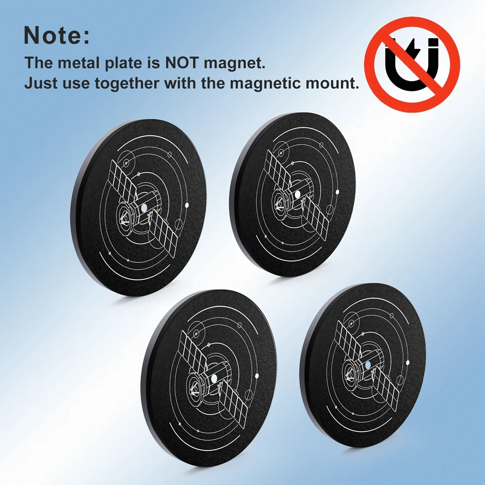 Metal Plates for Starlink Magnetic Mount Stand Sticker Disk Iron Sheet for Starlink Mini and Gen 3/4 Satellite Antenna Mount