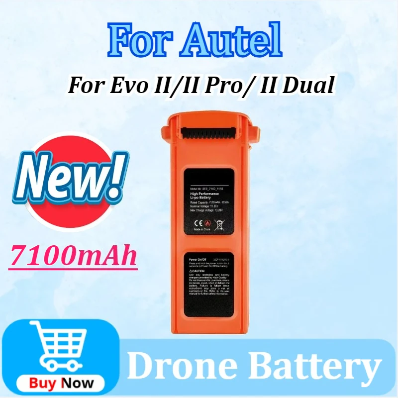 

New Upgraded 11.55V 7100mAh 82Wh Drone Battery Intelligent Long-Endurance Flight for Autel Evo II/Evo II Pro/Evo II Dual