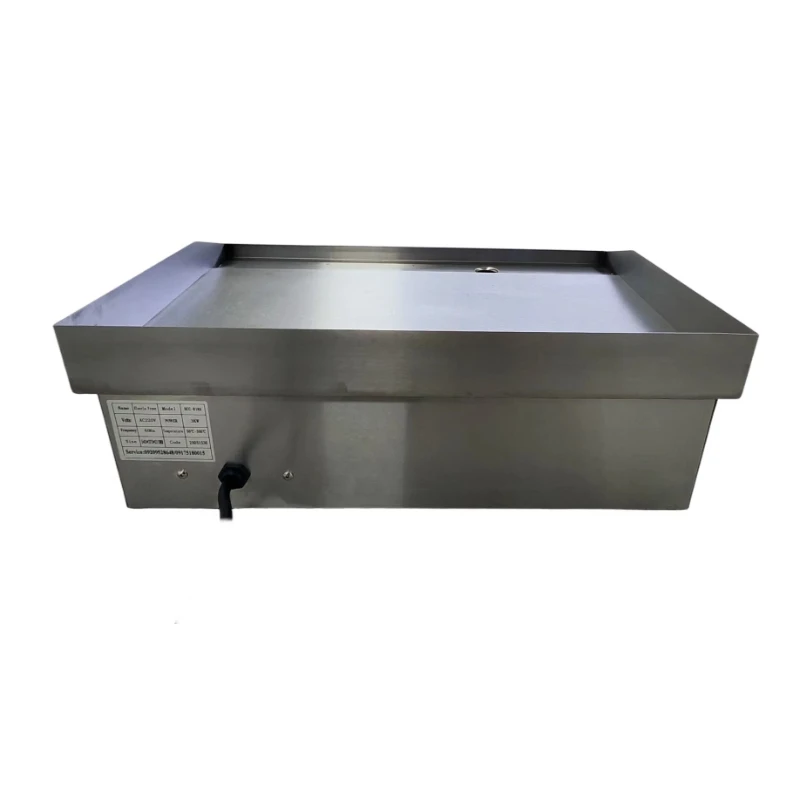 Commercial Stainless Steel 3kw 55x35cm Flat Plate Electric Griddle Non-Stick Steak & Restaurant Supply