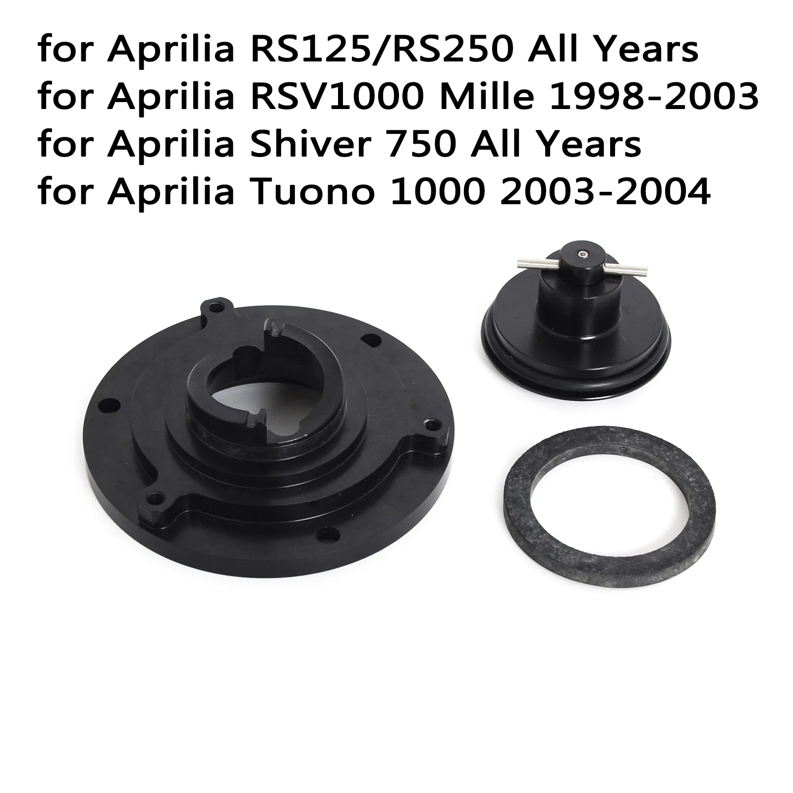 For Aprilia RS125 RS250 Shiver 750 Keyless Gas Fuel Tank Cap Cover for Aprilia RSV 1000 Mille 1998-2003 Tuono 1000 2003-2004