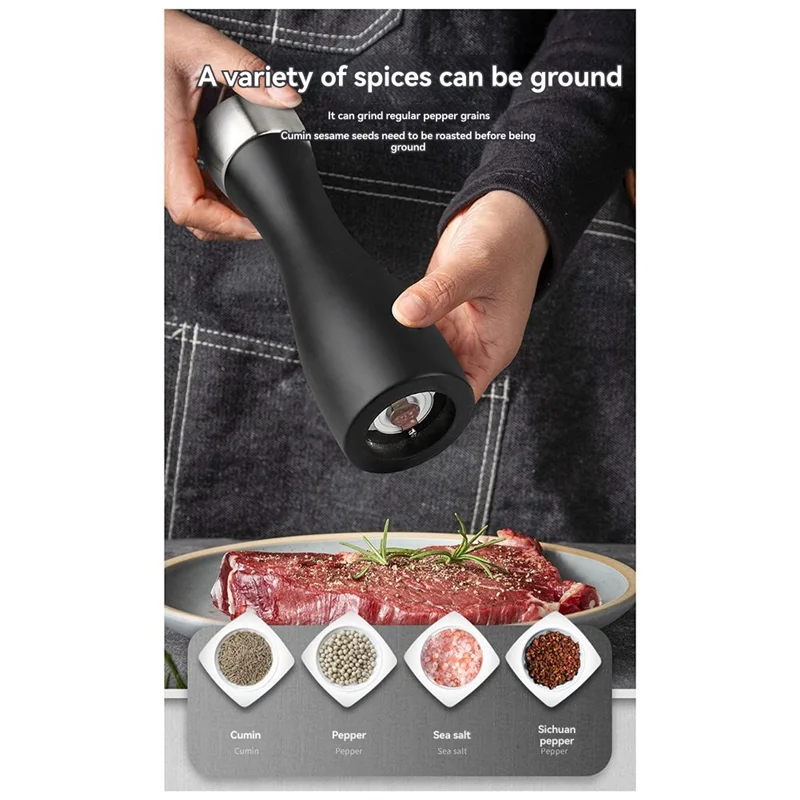A92P Stainless Steel Metal Head Manual Pepper Grinder With  Core Kitchen Tools For Pepper Grinding