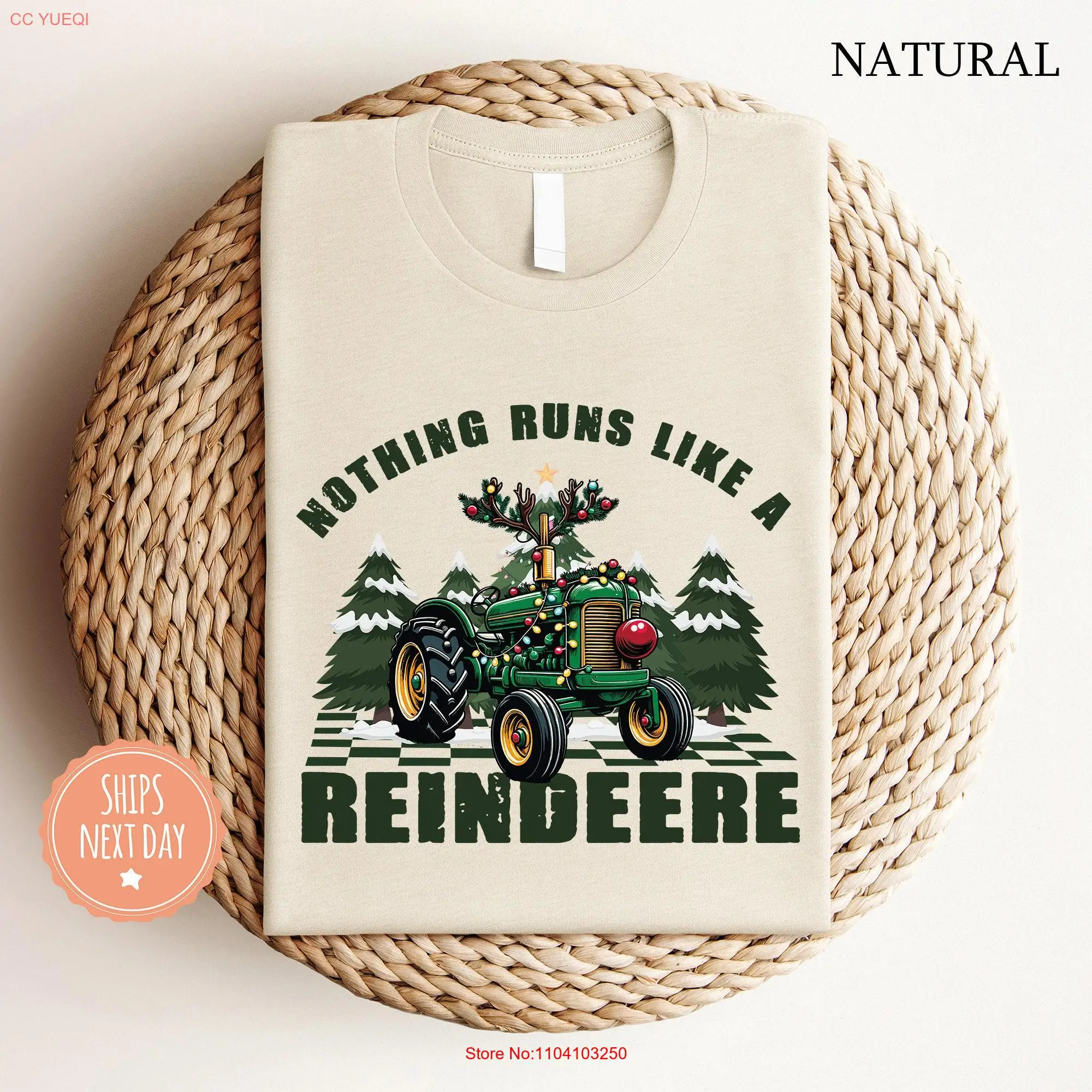 Hiçbir şey bir Reindeere T Shirt noel traktör çiftlik konfor renkleri uzun veya kısa kollu gibi çalışır