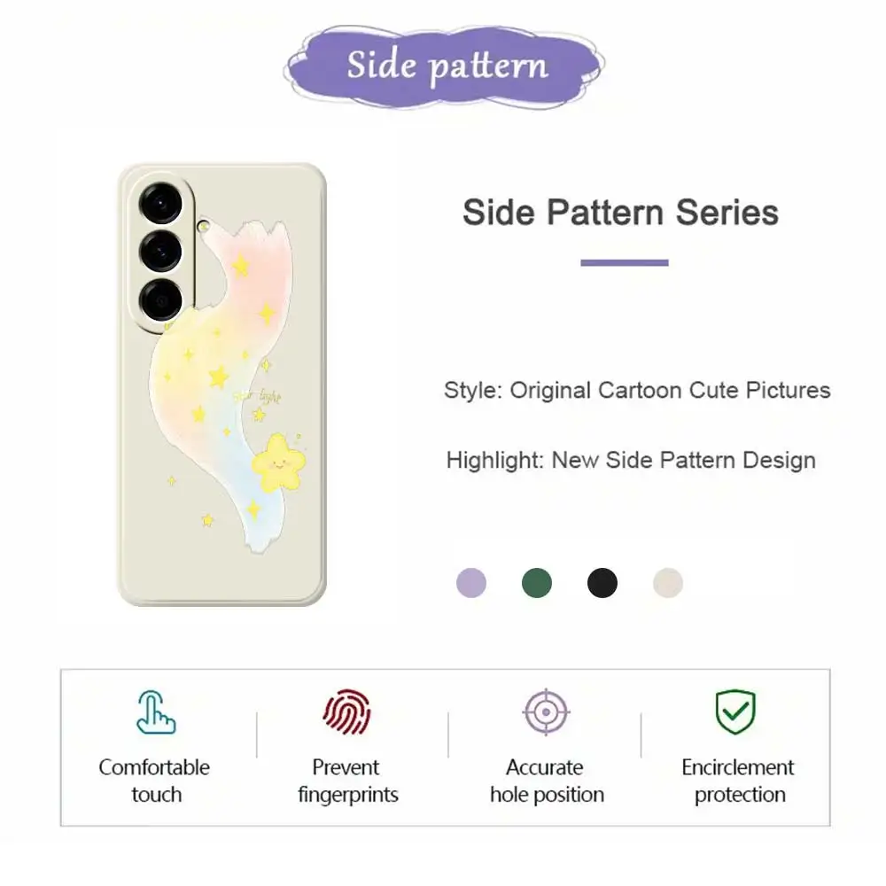 Custodia per telefono Dreamy Star per Samsung Galaxy A56 A36 A26 A06 A16 A55 5G A35 A25 A15 A54 A34 A53 A33 A52 5G A32 TPU Custodie antiurto