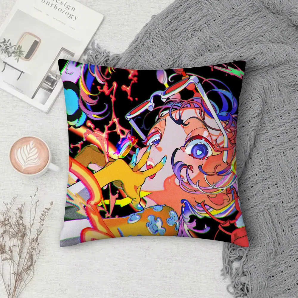 

Эстетичная декоративная наволочка Yoneyama Mai, квадратная, с двусторонней печатью, из короткого плюша, для дивана, подушки, спальни