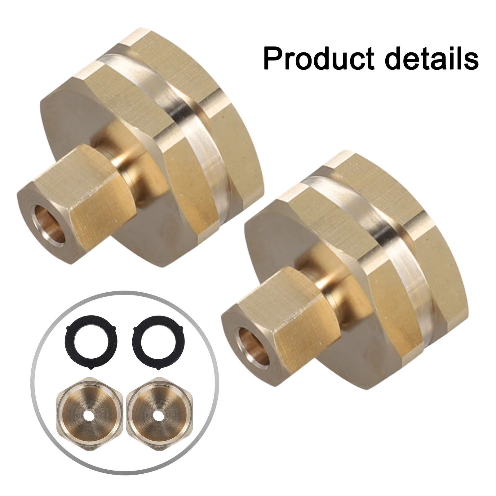 Drip Irrigation 3 4 To 1 4 Adapter 5*5*5cm Brass Garden Hose Adapter Quick Connect Fittings Versatile Compatibility