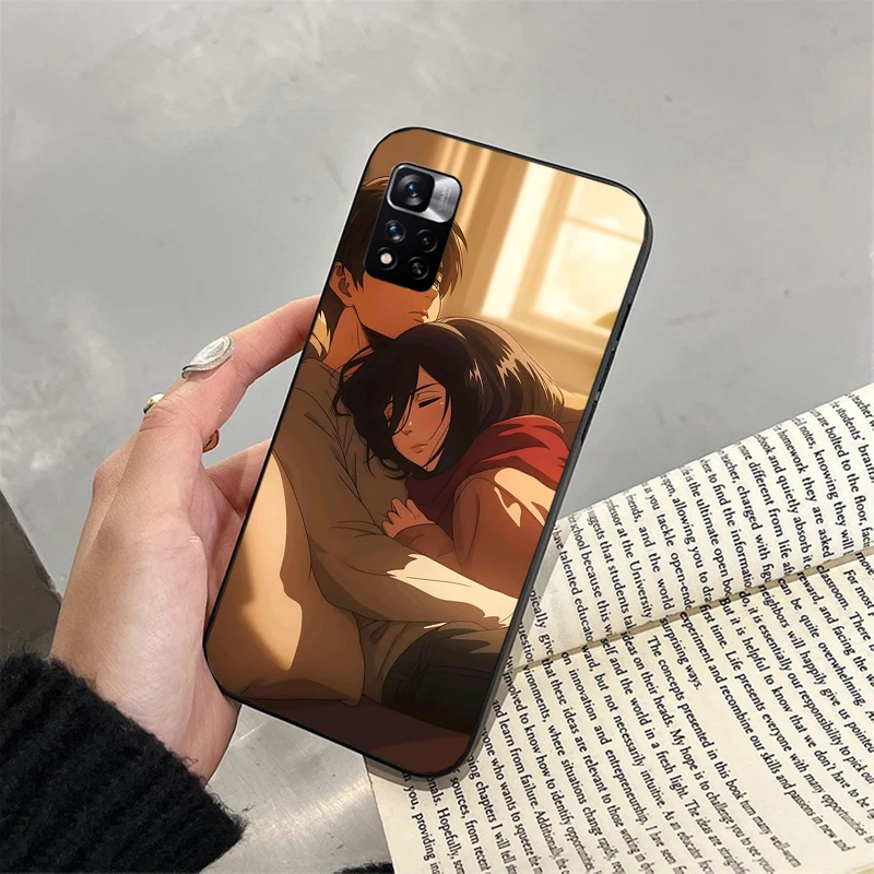

Mikasa ackerman and eren yeager Funda Phone Case For Xiaomi Redmi note 14 Pro 14 13 12 11 10 Pro 14S 12S 11S Redmi 14C 13C 10