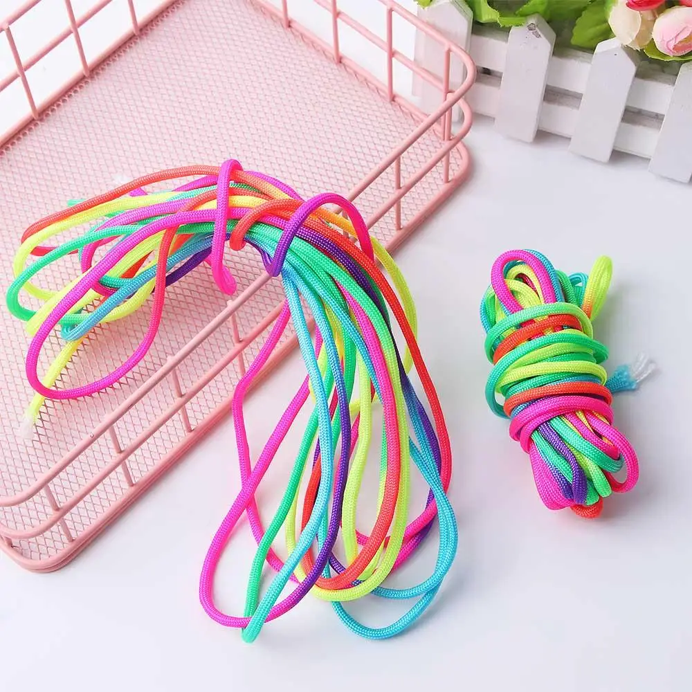 Parachute Cord Lanyard Paracord Bracelet Parachute Lanyard Rainbow Colors Cord Rope Rainbow Paracord Rope DIY Survival Bracelet