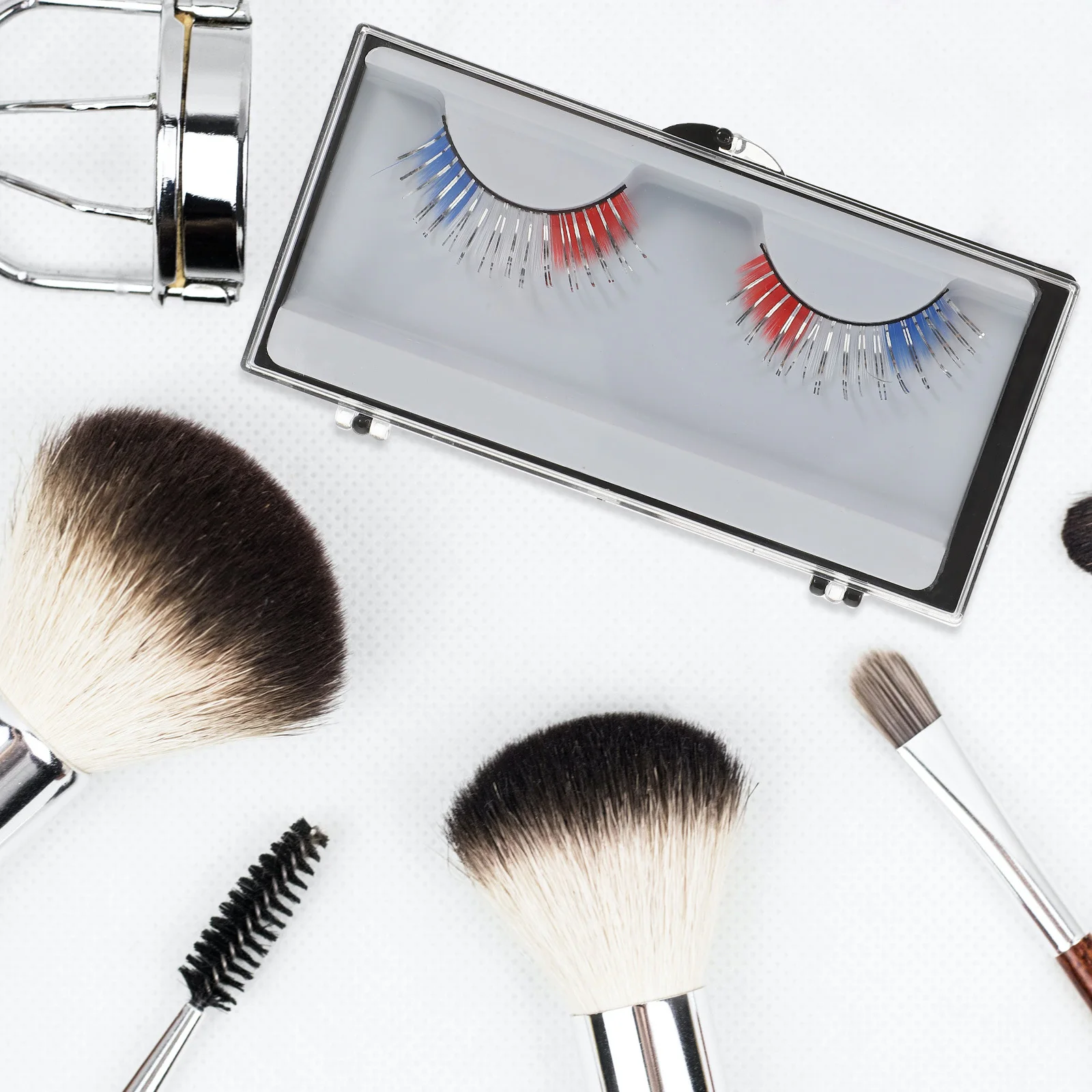 

3Pairs Fake Eyelashes Fashion Curly Colorful Lashes for Women Festival Stage Party Nightclub Eye Halloween Eyelashes