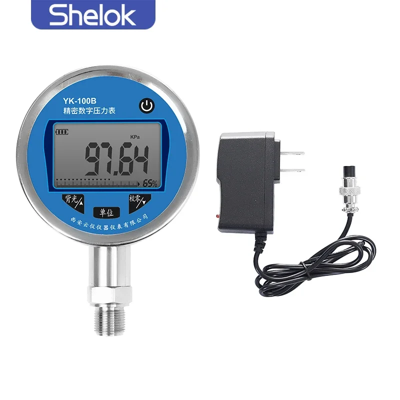 Shelok IP65 Industrial Lpg Pressure Gauge Manometer Cng Cylinder Wika Diaphragm Ball Oil manometer