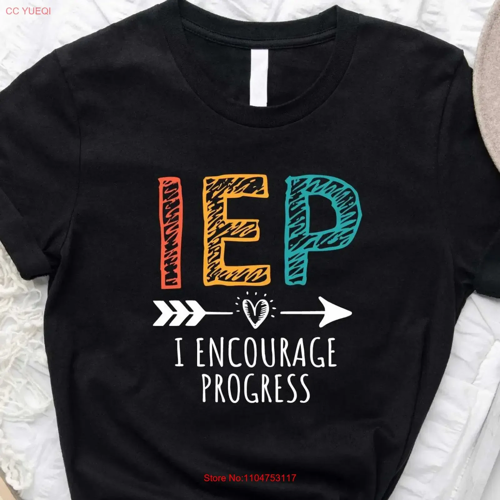 Special Education Teacher T Shirt IEP Encourage Progress Sped Ed Autism Clothes vintage Washed designer clothes Versatile Soft