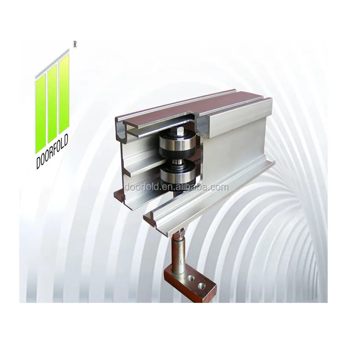 

Best Selling Sliding Doors Accessories Track Roller Movable Soundproof Partition Wall Aluminium Track