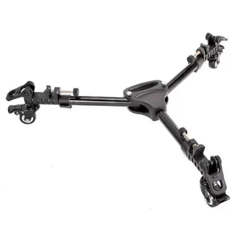 Universal Caster Wheels for Camera Tripod, Mobile Track Roller, Tripod Base Moving Wheel Bracket