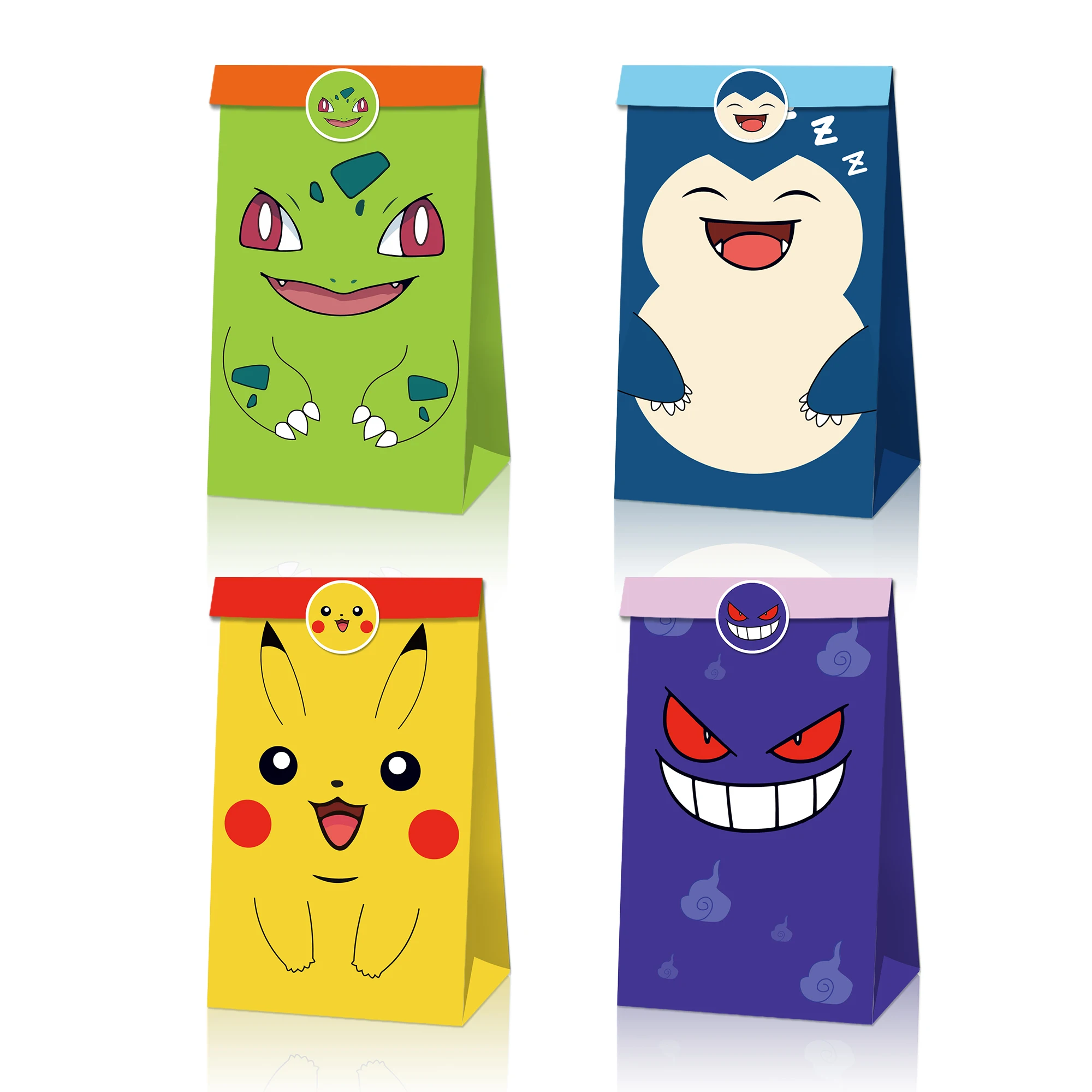Pokemon Pikachu Bomboniere Sacchetti regalo Borsa Compleanno oodie Borse Bottino Decorazione Forniture Pikachu Goodie Piccole snack borse