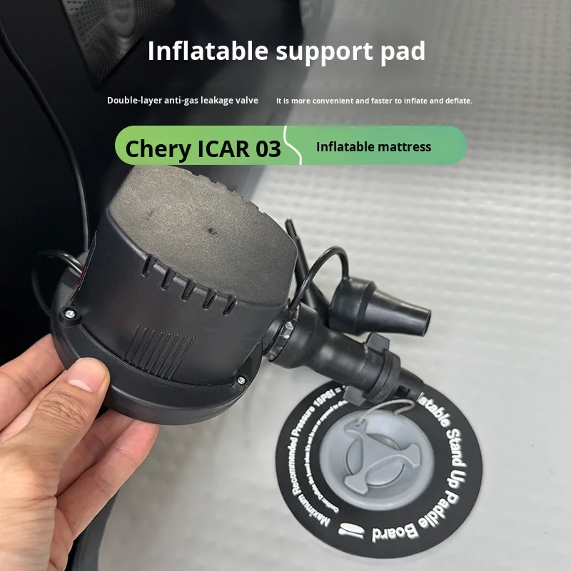 شيري Icar03/03T بولي كلوريد الفينيل مرتبة هوائية نفخ صندوق السيارة وسادة النوم للنوم المريح أداة الإكسسوارات الداخلية